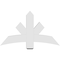 Ekena Millwork Alberta Architectural Grade PVC Gable Bracket, 48"W x 28"H x 4"D x 6"F, 14/12 Pitch GBP048X28X0406ALB00 - alternate 3